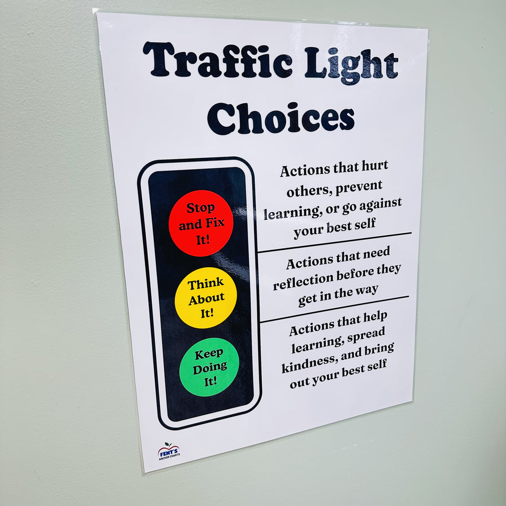 Traffic Light Behavior Choices Anchor Chart | Classroom Management ...