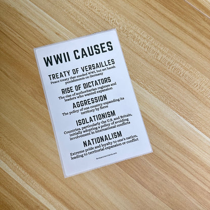 "World War Two Causes" Anchor Chart Sticker