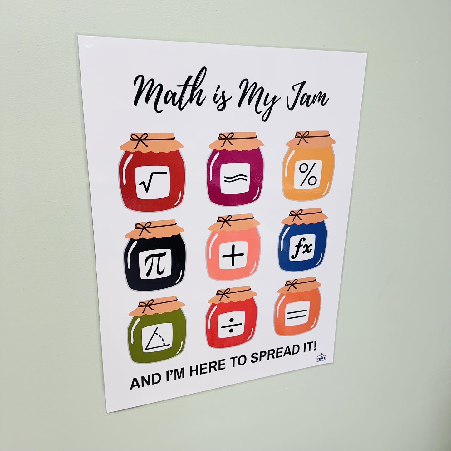 "Math is My Jam" Poster